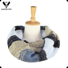 2016 Bufanda hecha punto Ombre caliente de Snood de la raya